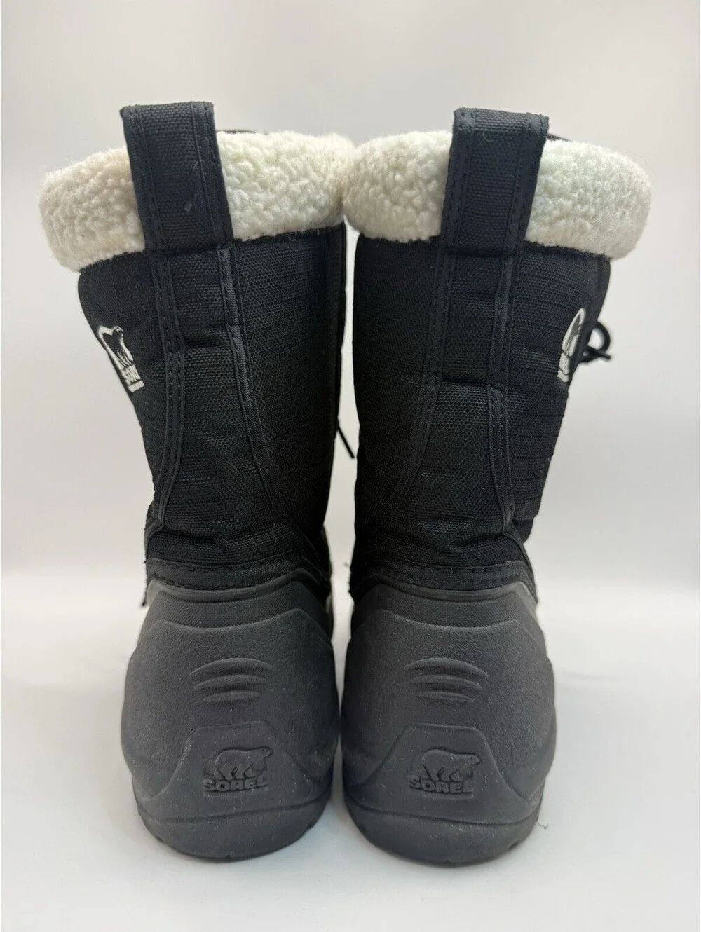 SOREL Cumberland Winter Snow Boots Womens 7.5 Black Waterproof Faux Fur Lining